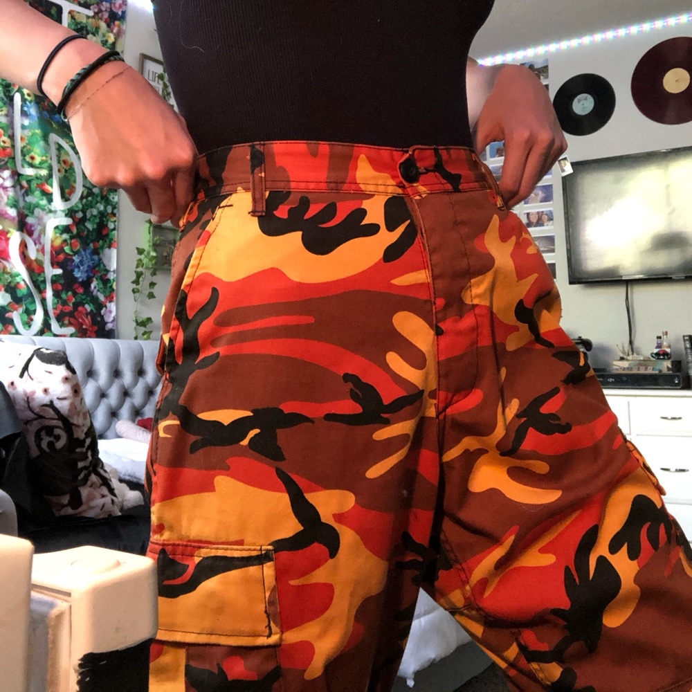Camo cargo pants